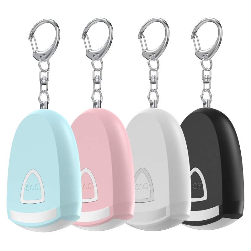 Personal Alarm Keychain - สัญญาณเตือนภัยส่วนบุคคลแบบชาร์จไฟได้พร้อมอุปกรณ์ป้องกันหมาป่าแบบน้ำหนักเบา สัญญาณเตือนภัยพวงกุญแจแบบพกพากลางแจ้ง น้ำหนักเบา พกพาสะดวกทุกเวลา