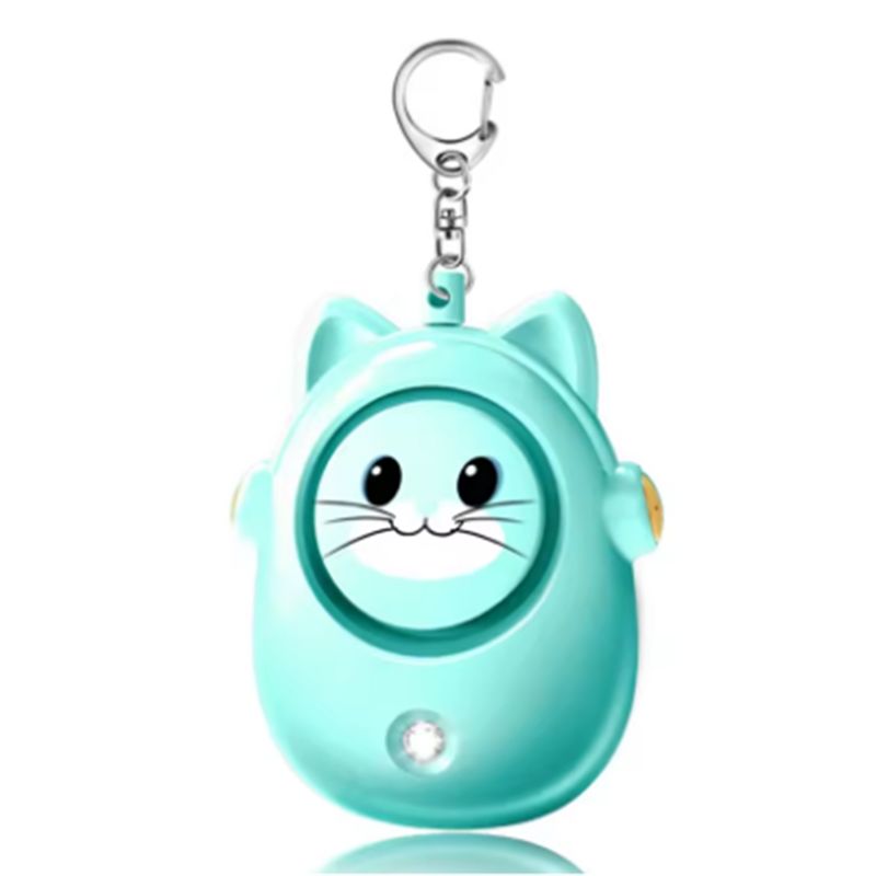Personal Alarm Keychain - เครื่องเตือนภัยส่วนบุคคลรูปแมวน่ารัก, อุปกรณ์ป้องกันตัวสำหรับผู้หญิง, พวงกุญแจป้องกันตัวฉุกเฉินสำหรับเด็กและผู้หญิงสำหรับใช้งานกลางแจ้ง-A12I
