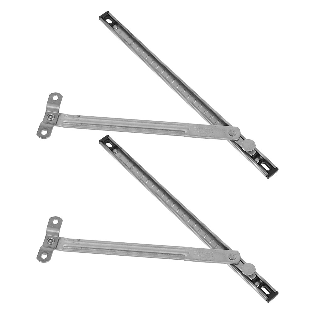 Window Lock Bar - ชุดล็อคหน้าต่างแบบปรับได้ 2 ชิ้น ติดตั้งโดยไม่ต้องเจาะ สำหรับหน้าต่างบานเลื่อน ระเบียง