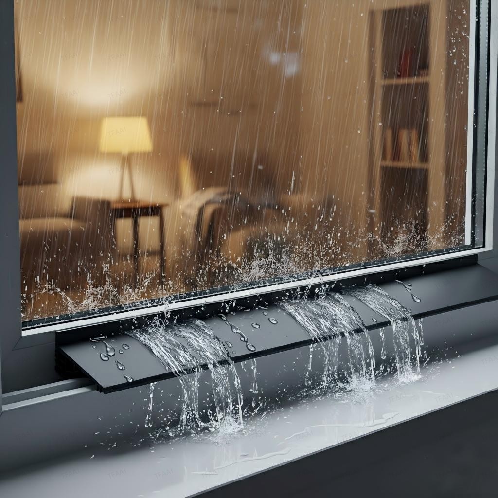 Window Lock Bar - แถบกันลม 1.1M แถบกันน้ำสำหรับหน้าต่าง TPE แถบกันน้ำสำหรับหน้าต่างบานเลื่อน ทนความร้อนและความเย็น