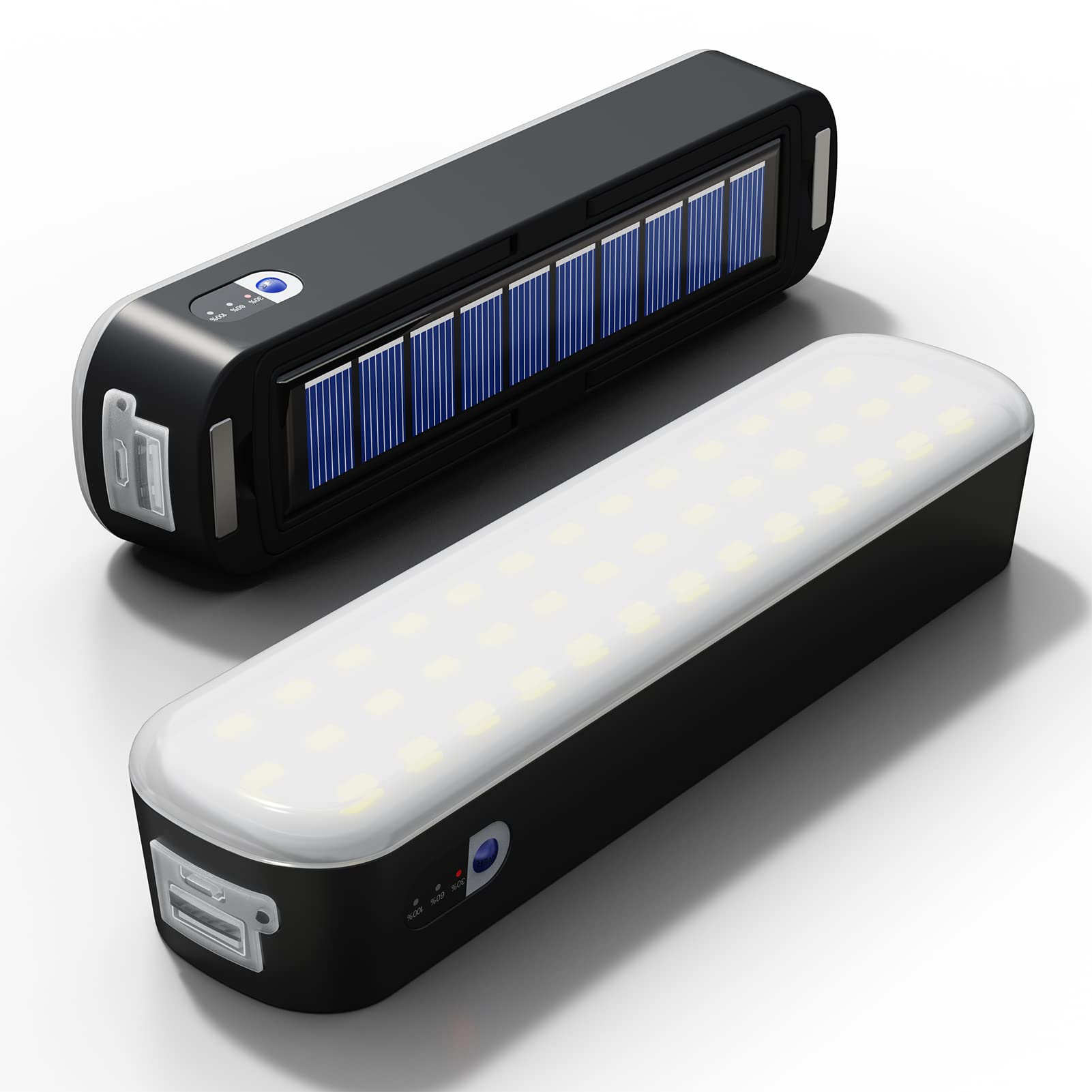 Power Outage Light - ตะเกียงตั้งแคมป์ชาร์จพลังงานแสงอาทิตย์4800mAh แบตสำรองได้3โหมดโคมไฟ LED พร้อมไฟเต็นท์แม่เหล็กโคมไฟทำงานโรงรถ