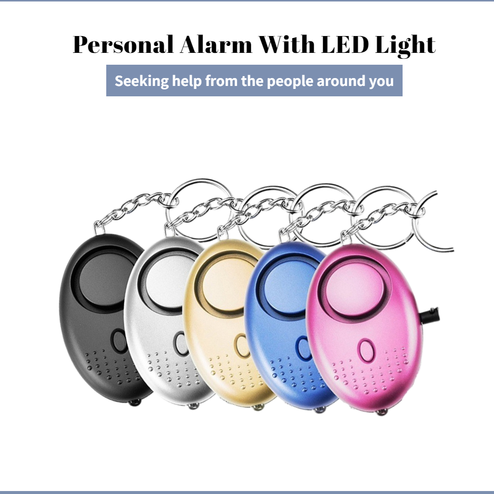 Personal Alarm Keychain - 130dB Self Defense ALARM Anti-Wolf Girl
