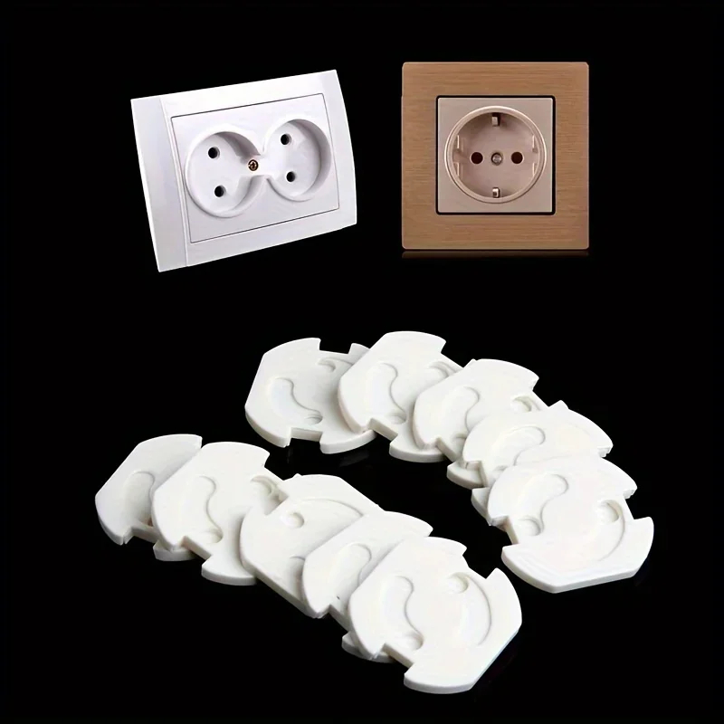 Outlet Cover Baby - ฝาครอบปลั๊กไฟเพื่อความปลอดภัยสำหรับเด็ก 10 ชิ้น ตัวป้องกันปลั๊กไฟฟ้าพลาสติก ป้องกันเด็ก ปลั๊กไฟปลอดภัย