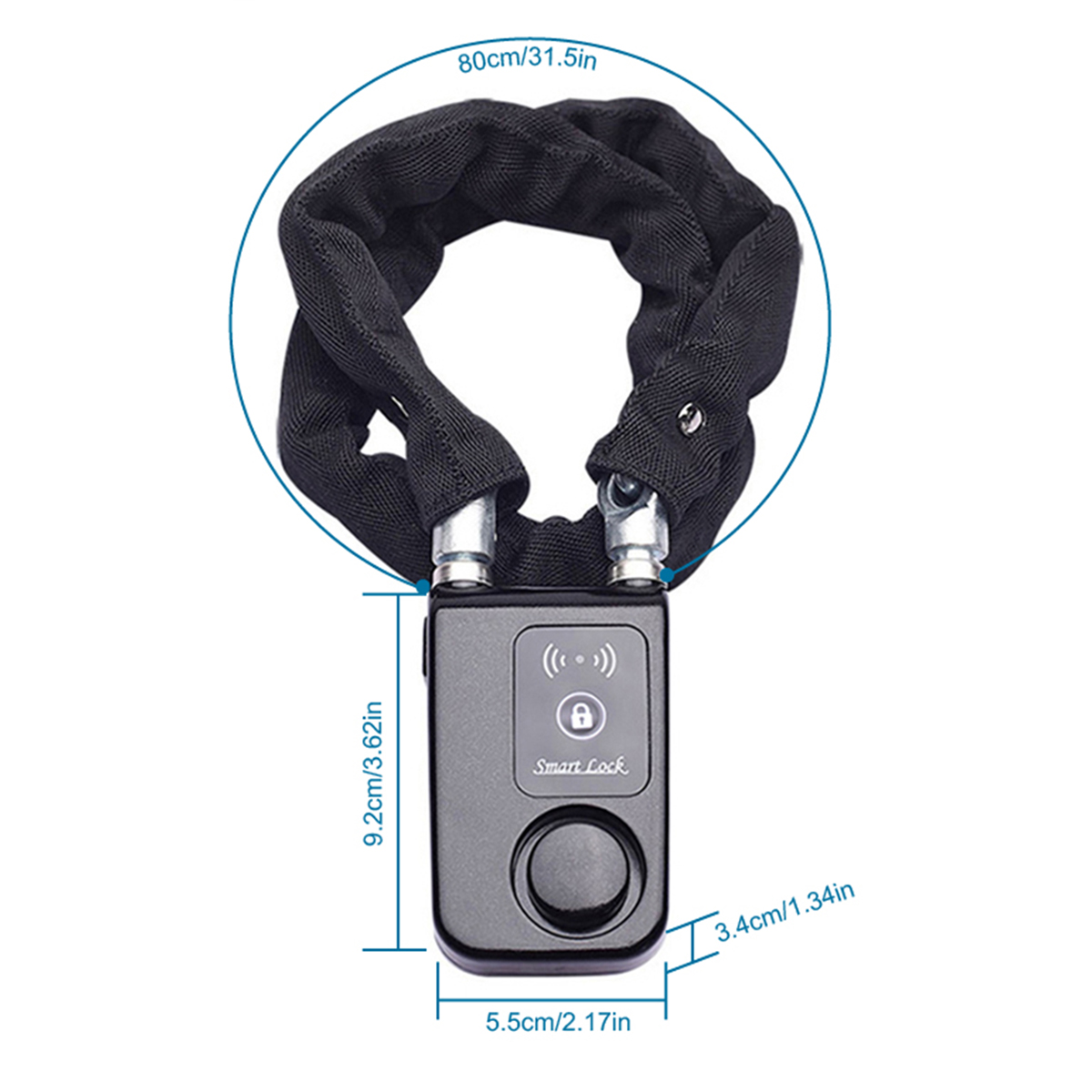 กุญแจล็อคโซ่บลูทูธอัจฉริยะ สำห - Security Chain Door บทวิจารณ์และราคา