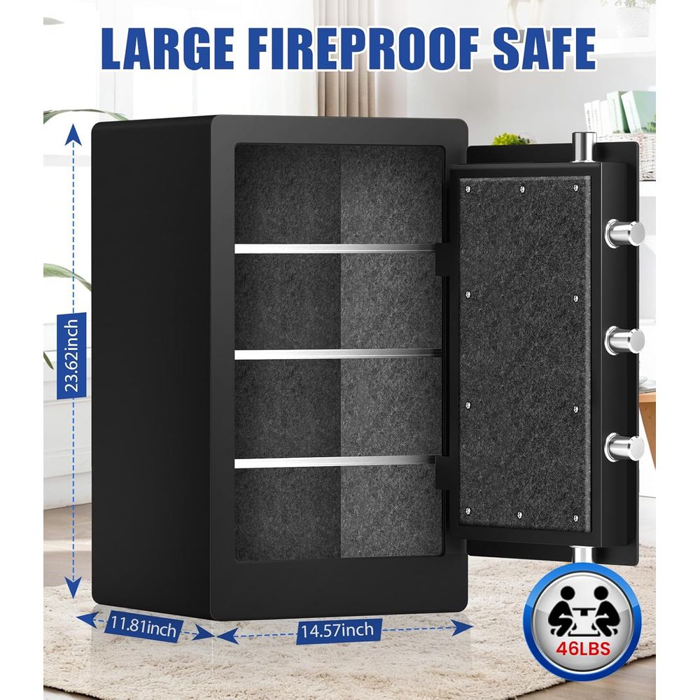 ตู้เซฟไบโอเมตริกขนาดใหญ่ พร้อม - Fire Safe Document บทวิจารณ์และราคา