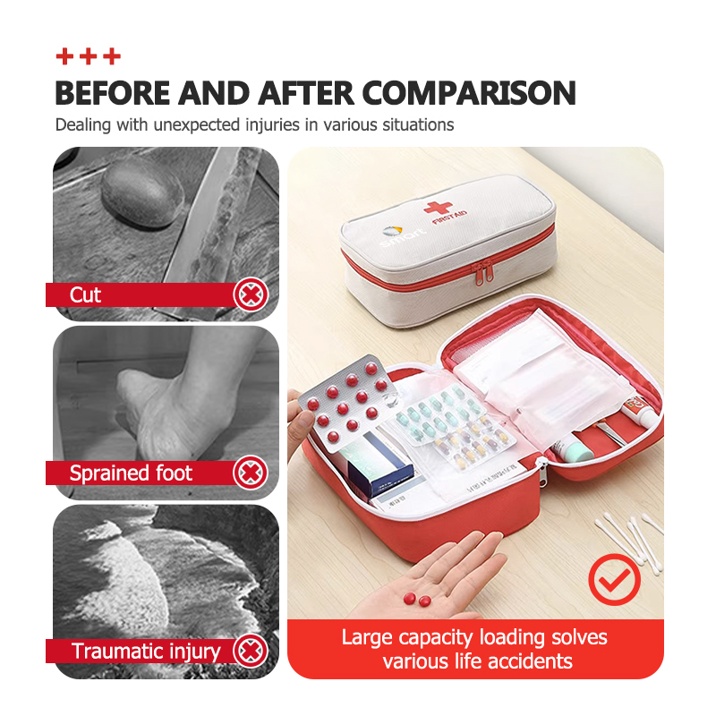 รถแบบพกพาชุดปฐมพยาบาลกระเป๋าเด - First Aid Bag Kit บทวิจารณ์และราคา