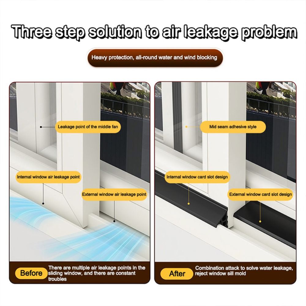 แถบกันน้ำสำหรับหน้าต่าง 1 ม./1 - Window Lock Bar บทวิจารณ์และราคา