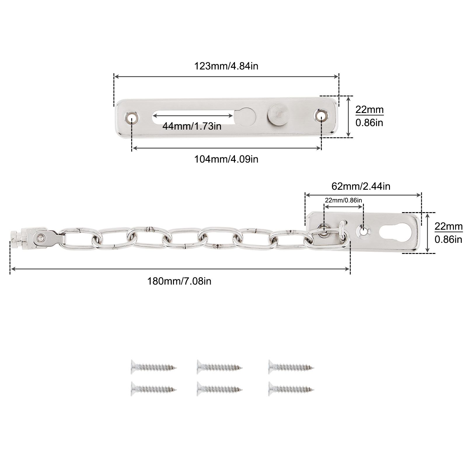 ตัวล็อคโซ่ประตูแบบแข็งแรง ปลอด - Security Chain Door บทวิจารณ์และราคา
