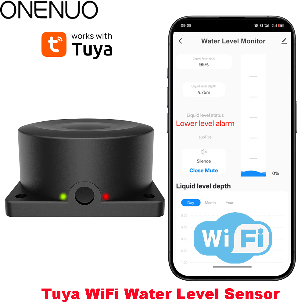 ONENUO Liquid Level Sensor เคร - Water Alarm Sensor บทวิจารณ์และราคา