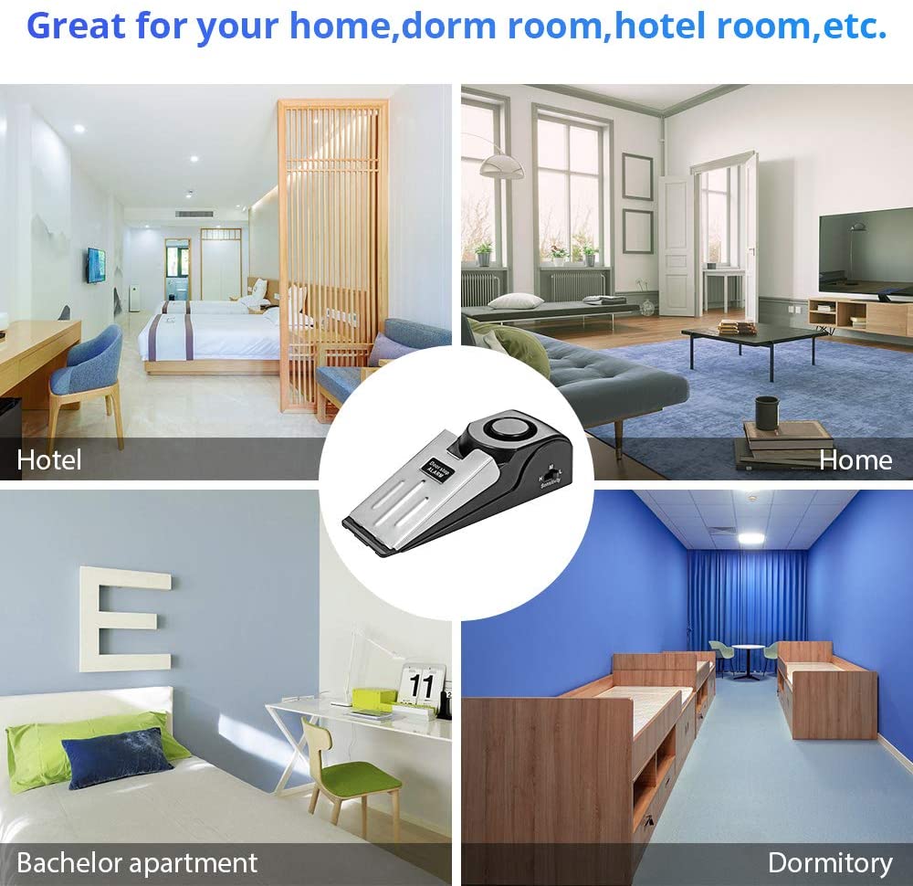 ตัวกันประตูแบบพกพา 1 ชิ้น เสีย - Door Stop Alarm บทวิจารณ์และราคา