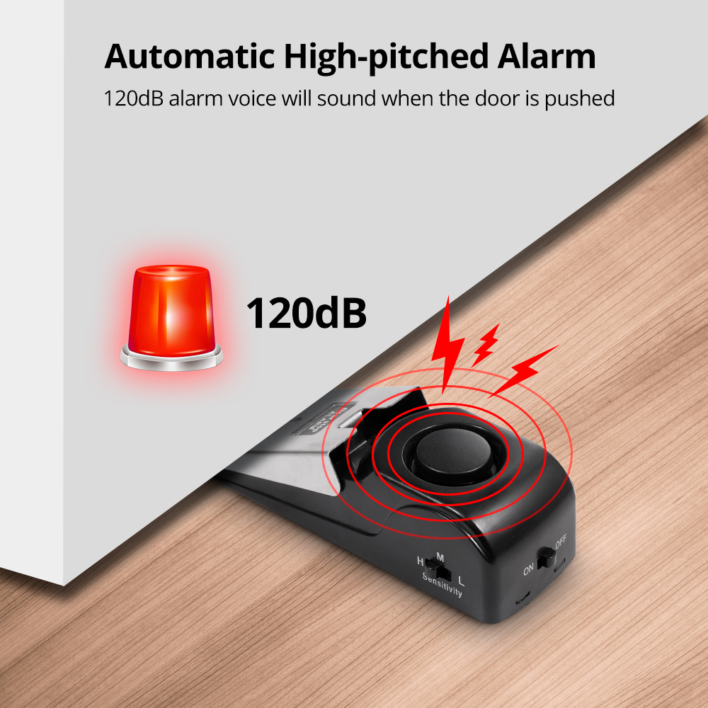 2pcs ประตูหยุดนาฬิกาปลุกสําหรั - Door Stop Alarm บทวิจารณ์และราคา