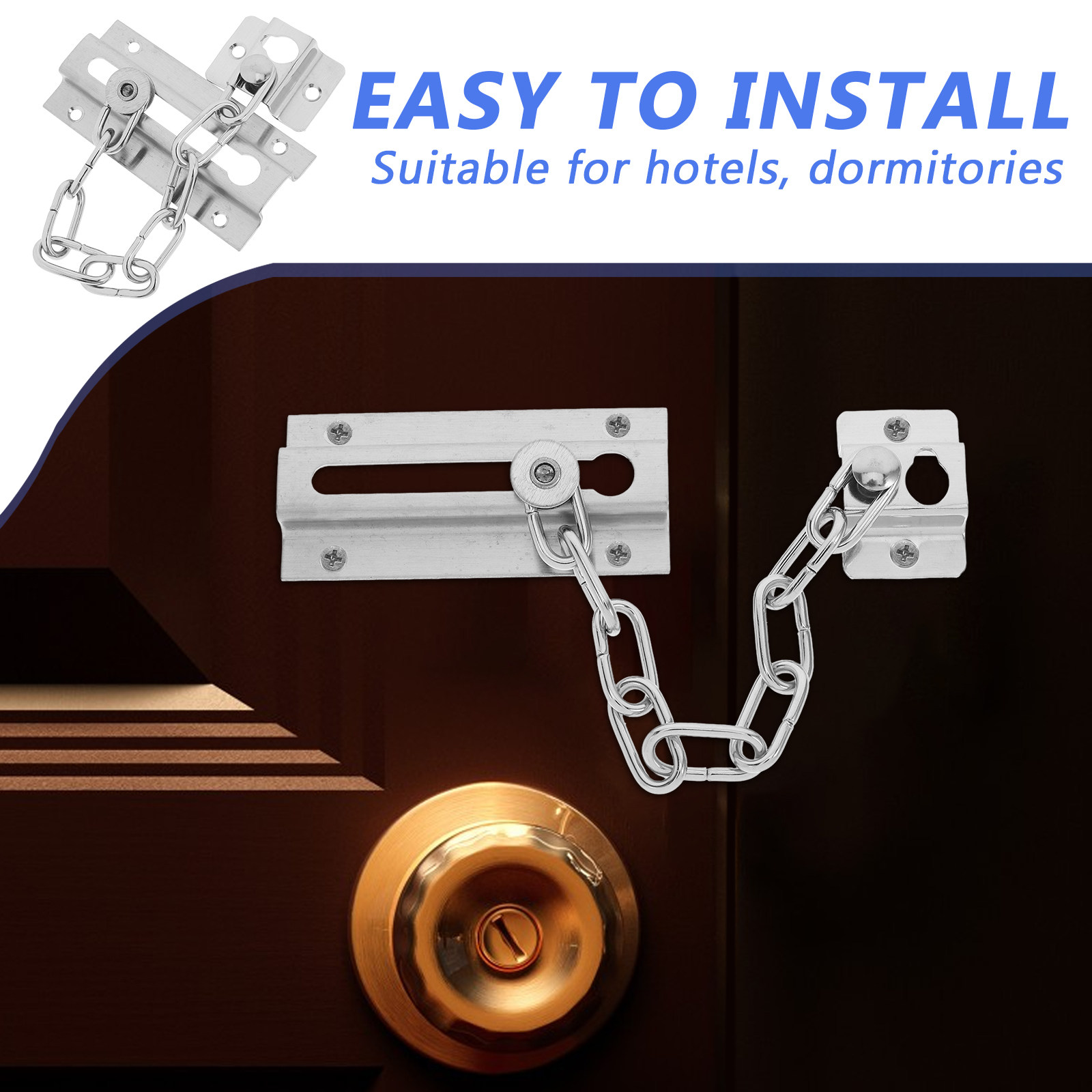 โซ่ล็อคประตู สแตนเลส โซ่รักษาค - Security Chain Door บทวิจารณ์และราคา