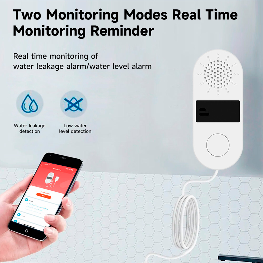 Tuya เครื่องตรวจรอยรั่วน้ำ Wi- - Water Alarm Sensor บทวิจารณ์และราคา