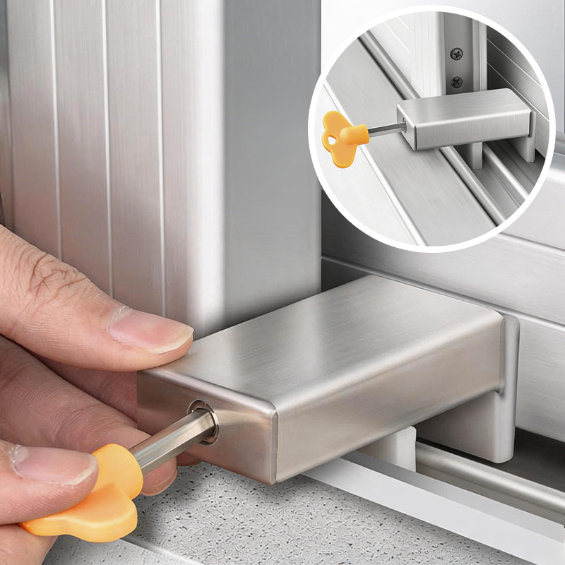 ตัวล็อคหน้าต่างแบบปรับได้ อลูม - Window Lock Bar บทวิจารณ์และราคา