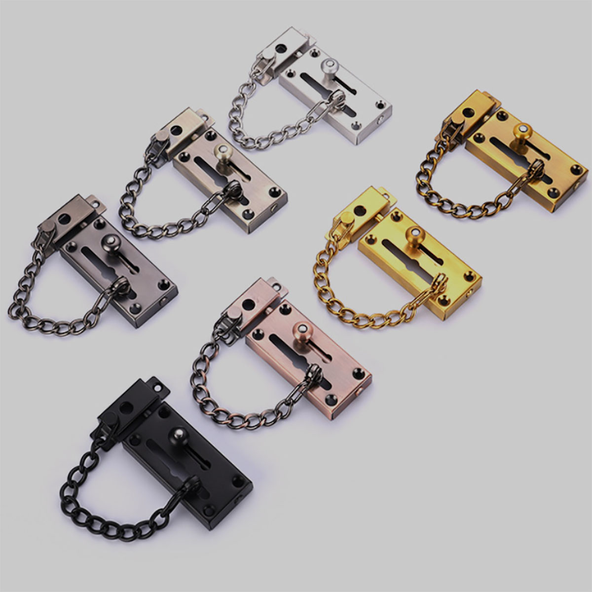 ล็อคประตูสแตนเลสแบบหนาใหม่พร้อ - Security Chain Door บทวิจารณ์และราคา